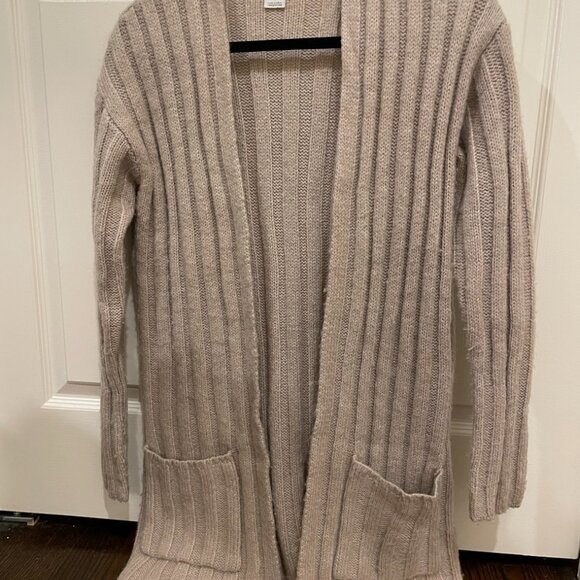 Club Monaco Wool Long Cardigan - XS, Cream/Beige - Picture 2 of 4